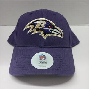 Baltimore Ravens Adjustable Strap Back Hat Adult One Sz Purple‎ Team Apparel
